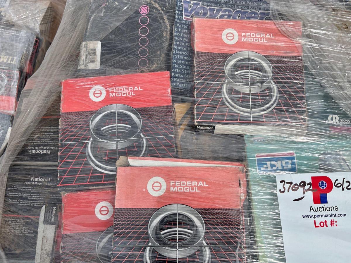Used (3 pallets) of assorted oil seals & pillow block bearings,