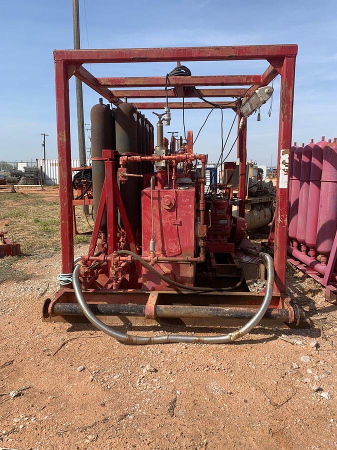 Used 7’ x 12’ x 10’ Skidded BOP Closing Unit