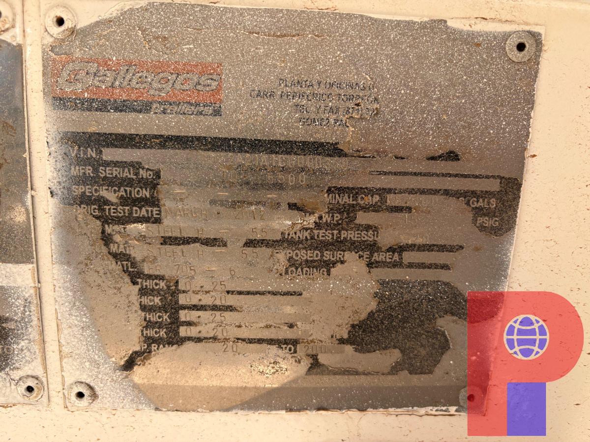 Used 2012 GALLEGOS TRAILERS 130BBL T/A VACUUM TRAILER