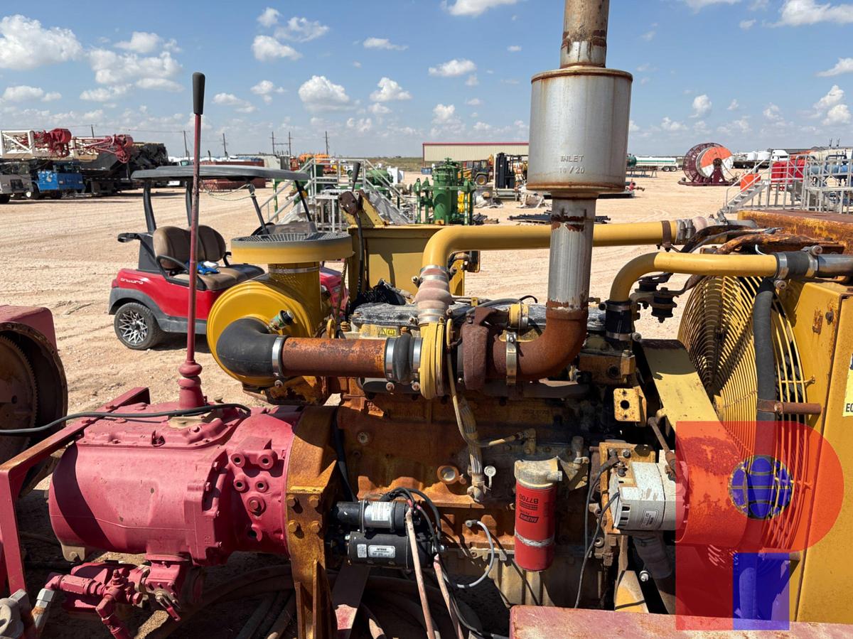 Used NATIONAL OILWELL JWS-185 TRIPLEX PUMP UNIT, SKIDDED