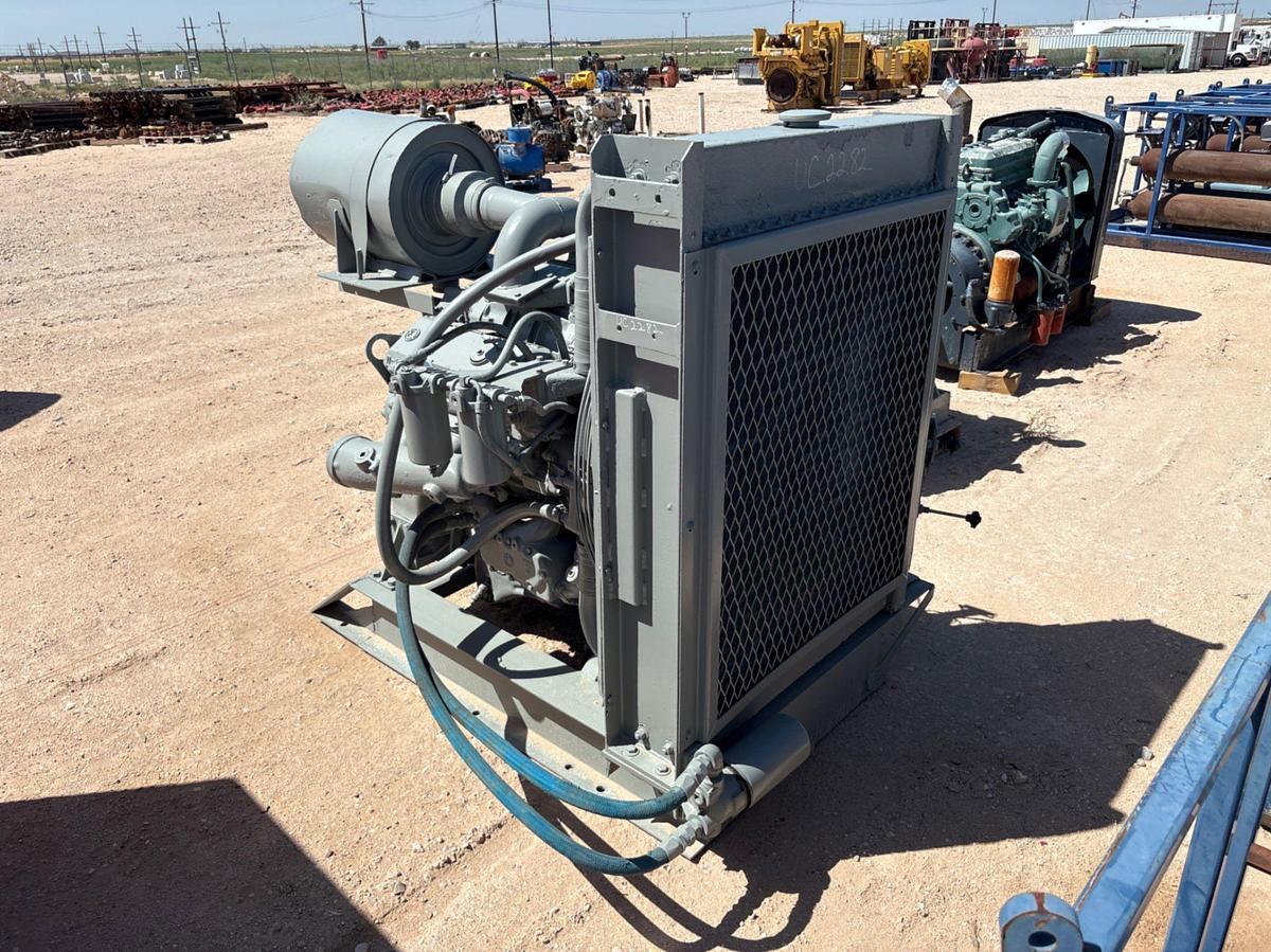 Used Detroit diesel 6V92 engine w/ radiator