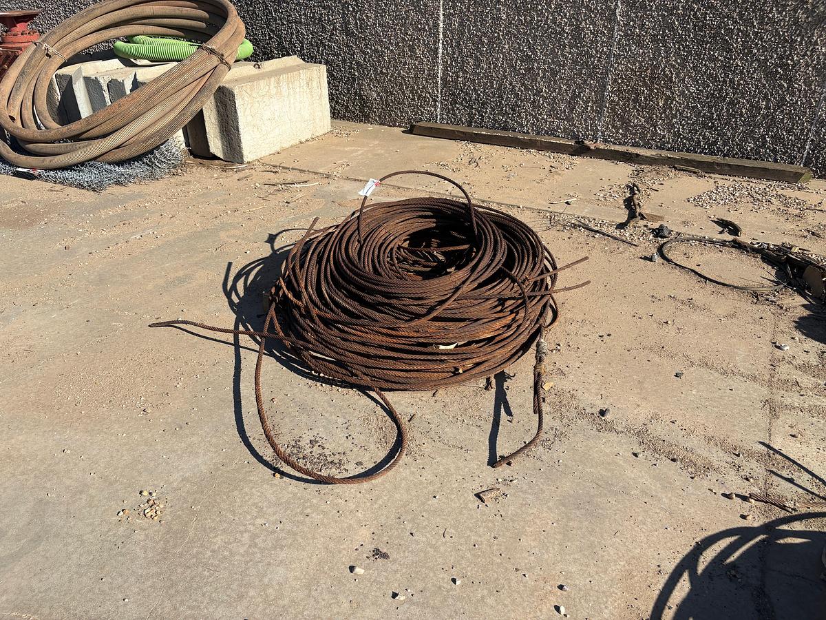 Used (9 pallets) assorted wire rope/cable