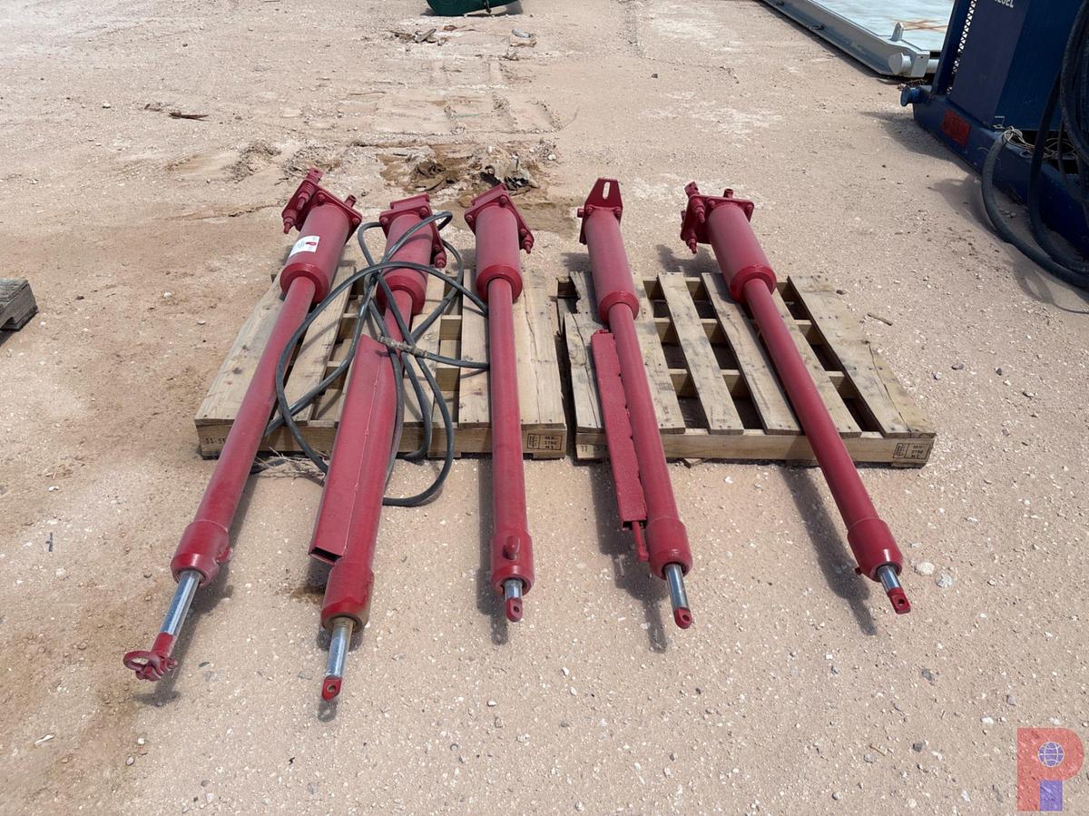 Used (5) 6’ HYDRAULIC TONG LIFT CYLINDERS