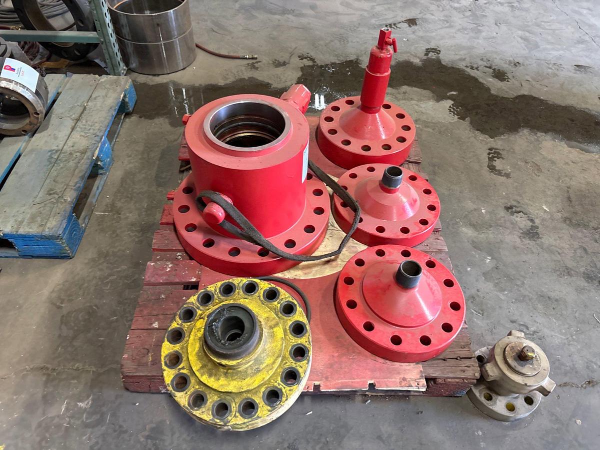 Used 8-3/4” well head w/ (3) landing flanges & (1) test flange