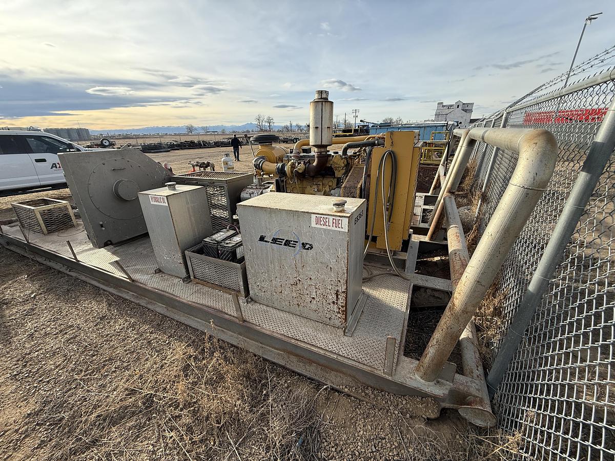 Used TULSA TT250 3K WP TRIPLEX WELL SERVICE PUMP SKIDDED