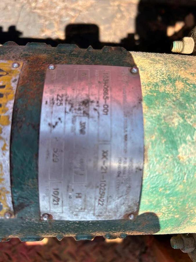 Used GASO 3969 WS 4" X 5 SKID MTD TRIPLEX WELL SERVICE PUMP