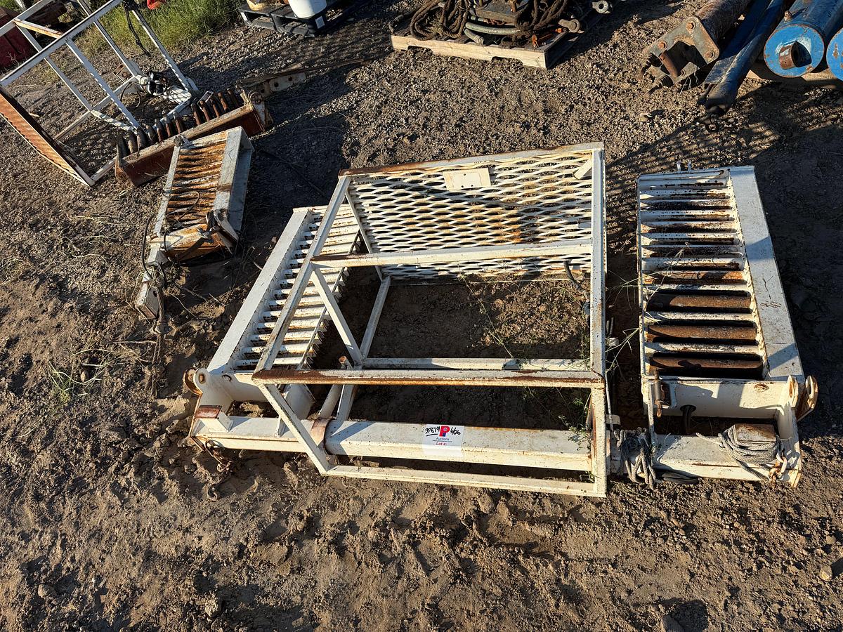 Used (2) ROD BASKETS W/ ROD RACKS F/ WORKOVER RIG