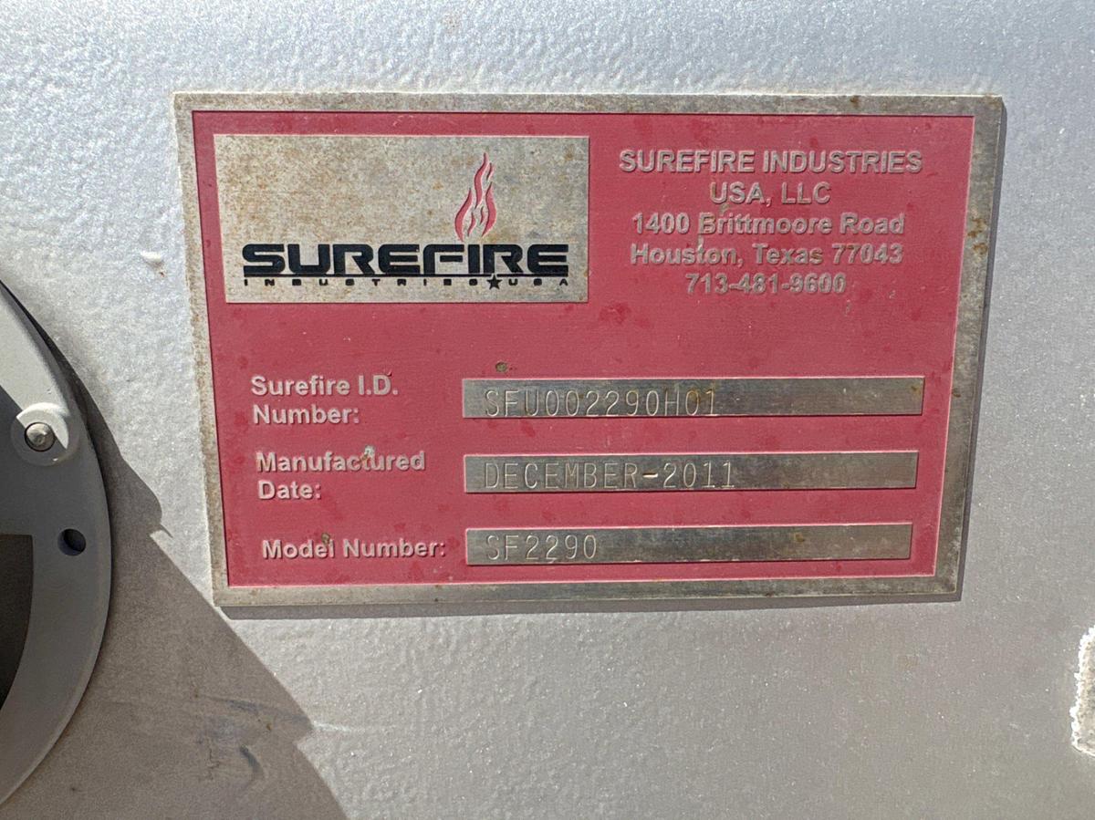 Used 2011 SUREFIRE SF2290 T/A 200BBL OPEN TOP MIXING TRAILER