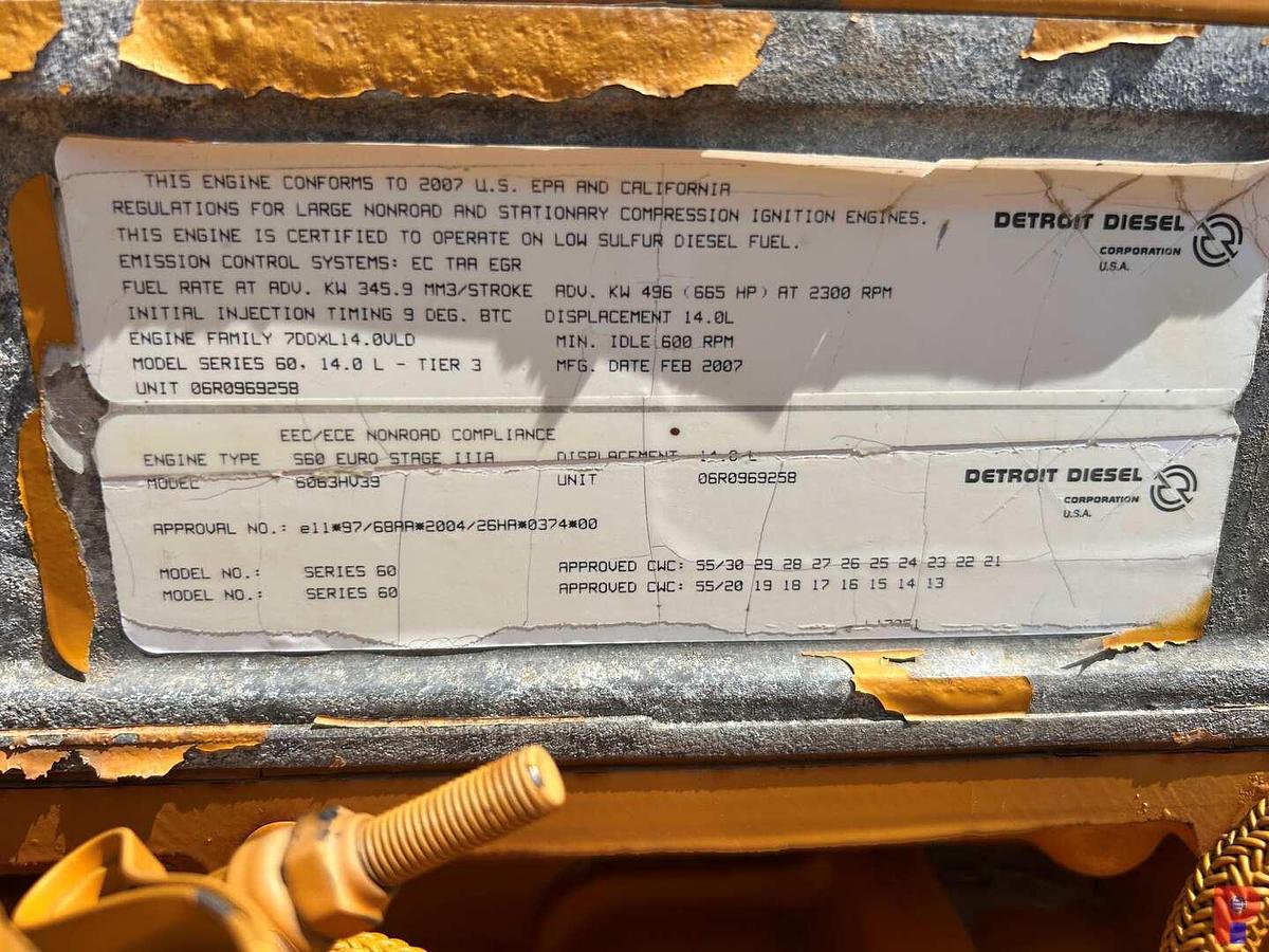 Used NATIONAL OILWELL JWS-340 TRIPLEX WELL SERVICE PUMP P/B DETROIT 60 SERIES W/ ALLISON TRANS.