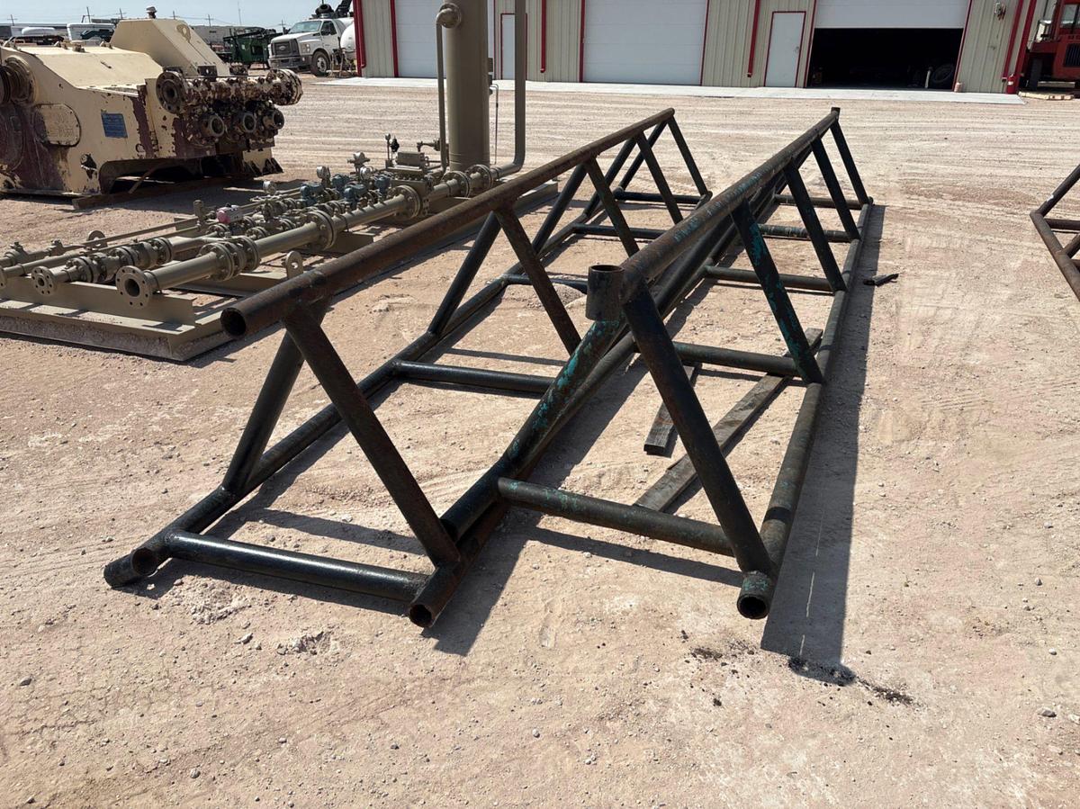 Used (2x$) 25’ x 36” triangle pipe racks