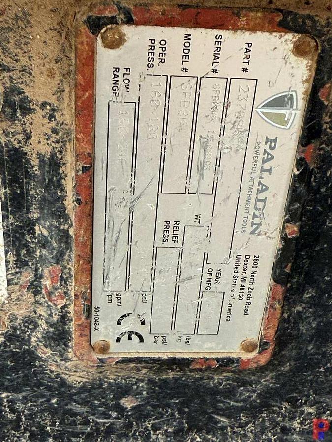 Used PALADIN SFB8K HYDRAULIC BREAKER HAMMER