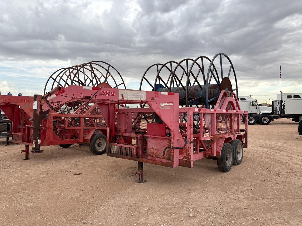 Used 2014 TLR WELDING T/A GOOSENECK REEL TRAILER