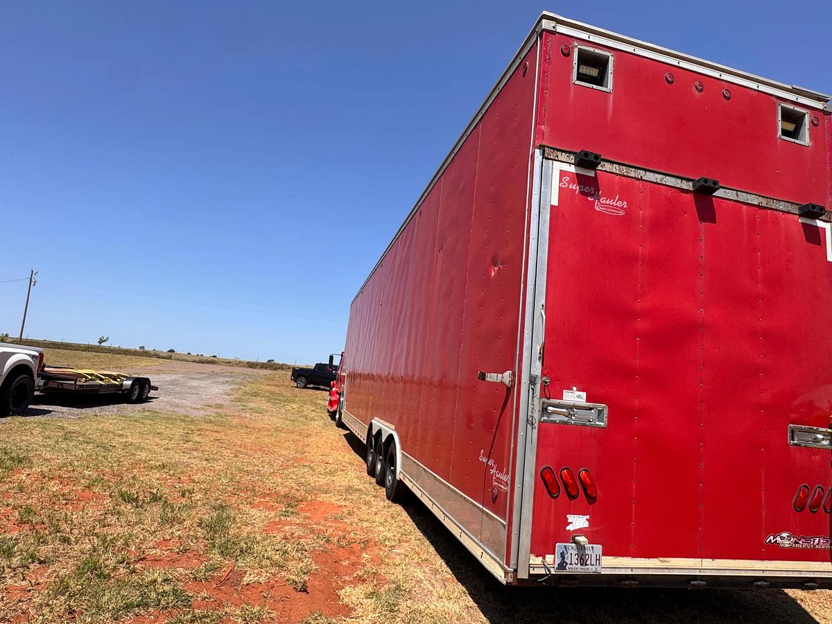 Used 2007 Freightliner M2 & Race Car Stacker Trailer Package