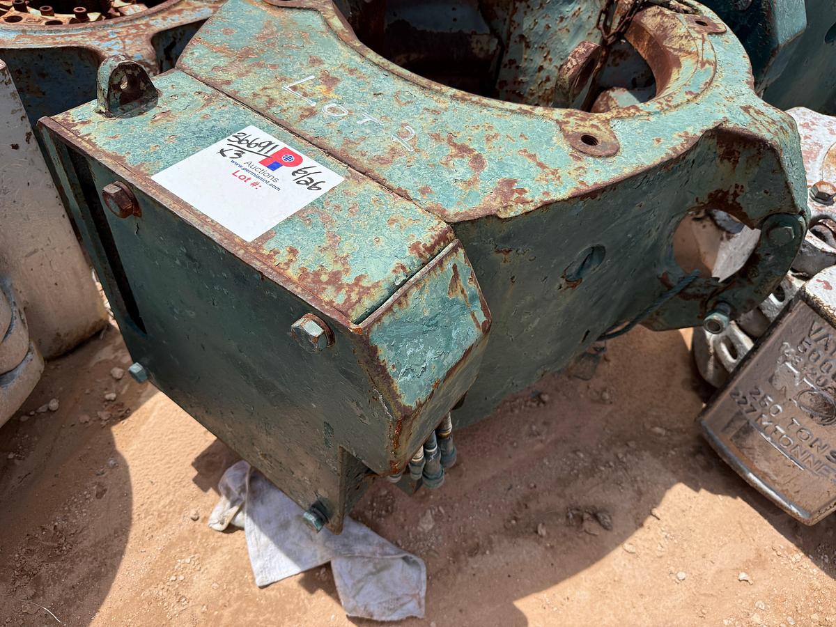 Used (3) BJ, TEXAS INTERNATIONAL, VARCO 250-TON SLIP TYPE SPIDER CASING ELEVATORS