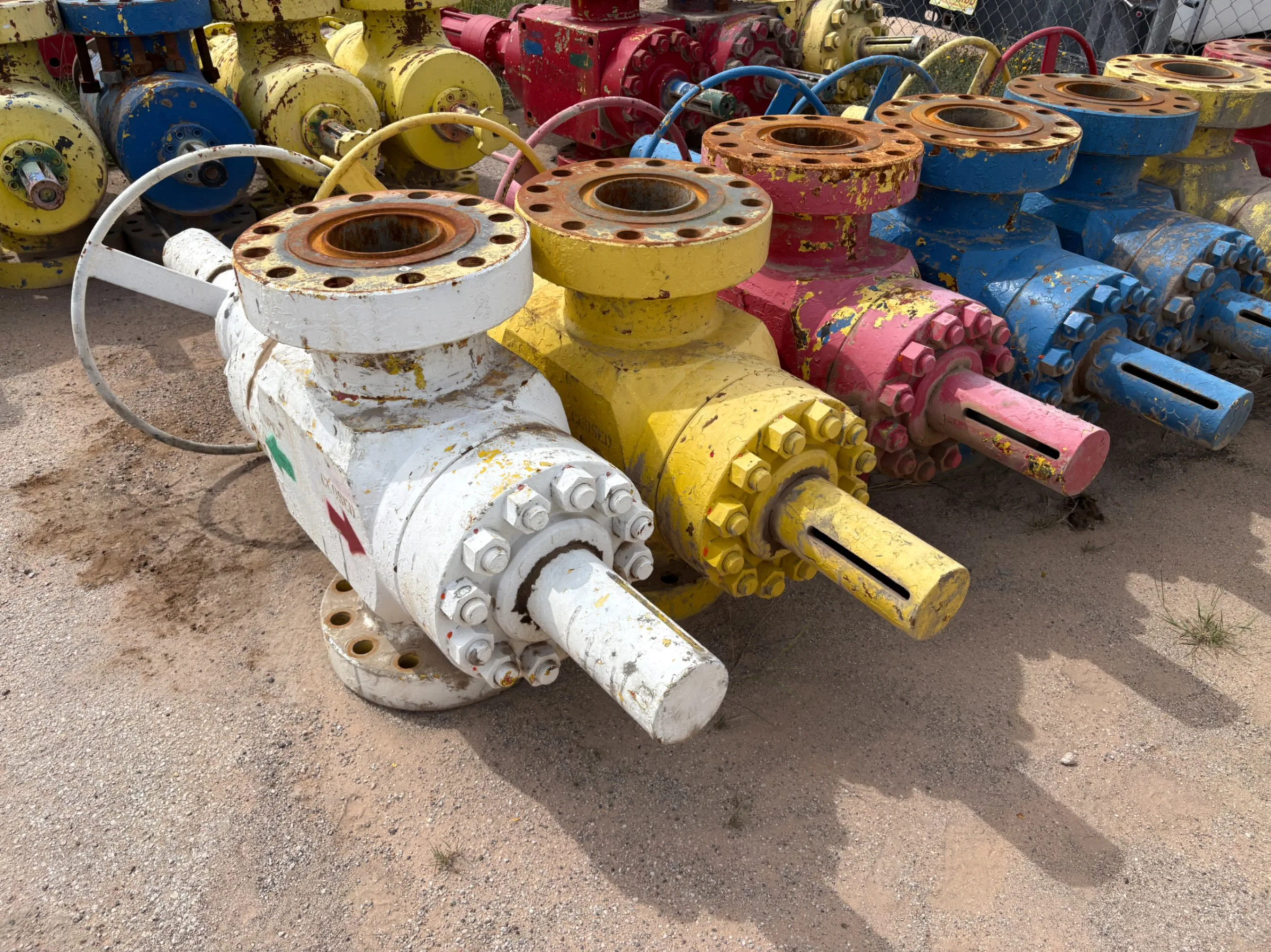 Used (3x$) (3) 7-1/16” 10k frac valves