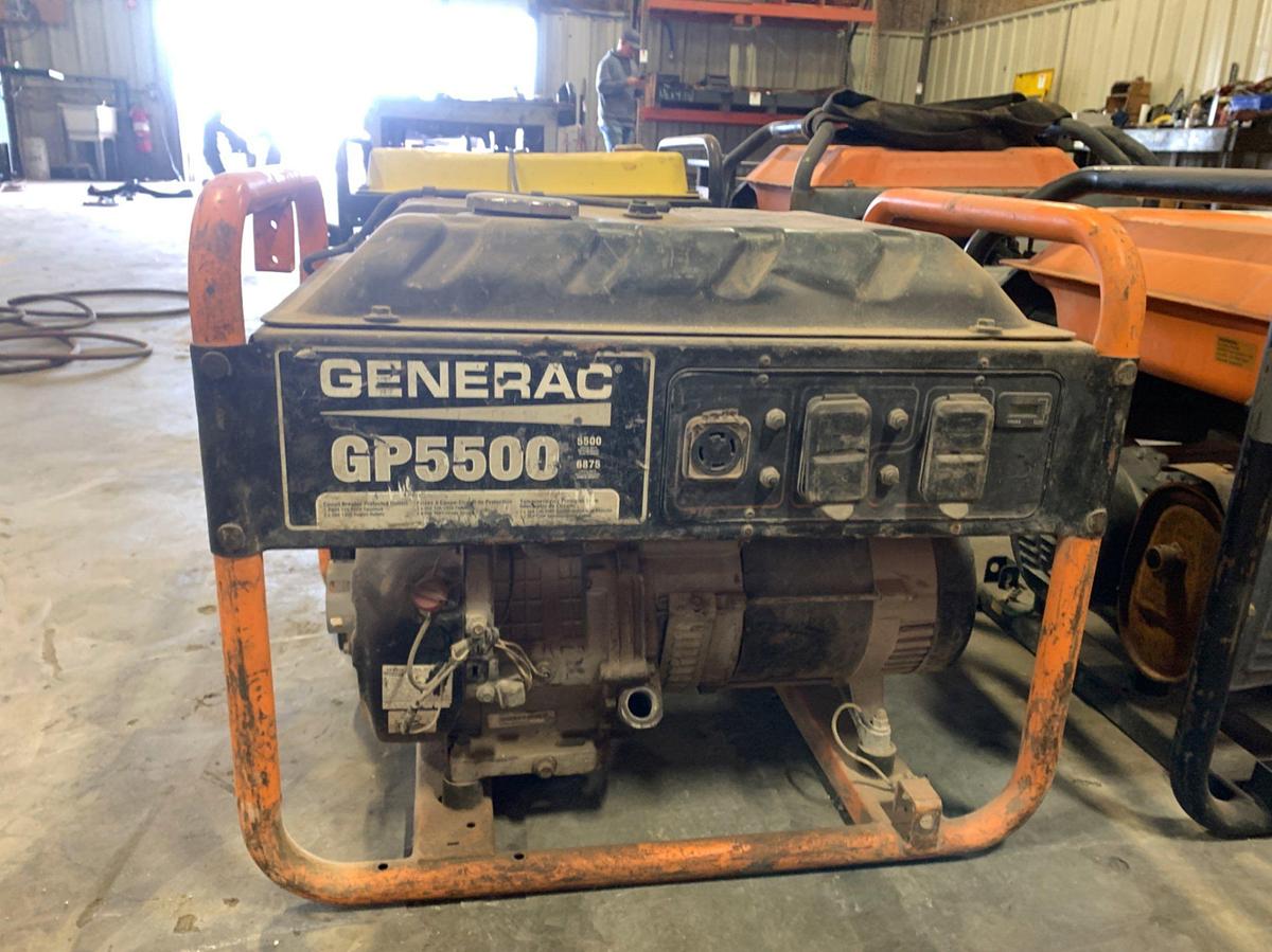 Used Generac GP 6500, and Generac GP 5500 Gas Generators