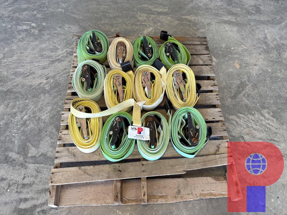 Used (12) 2” RATCHETS & STRAPS