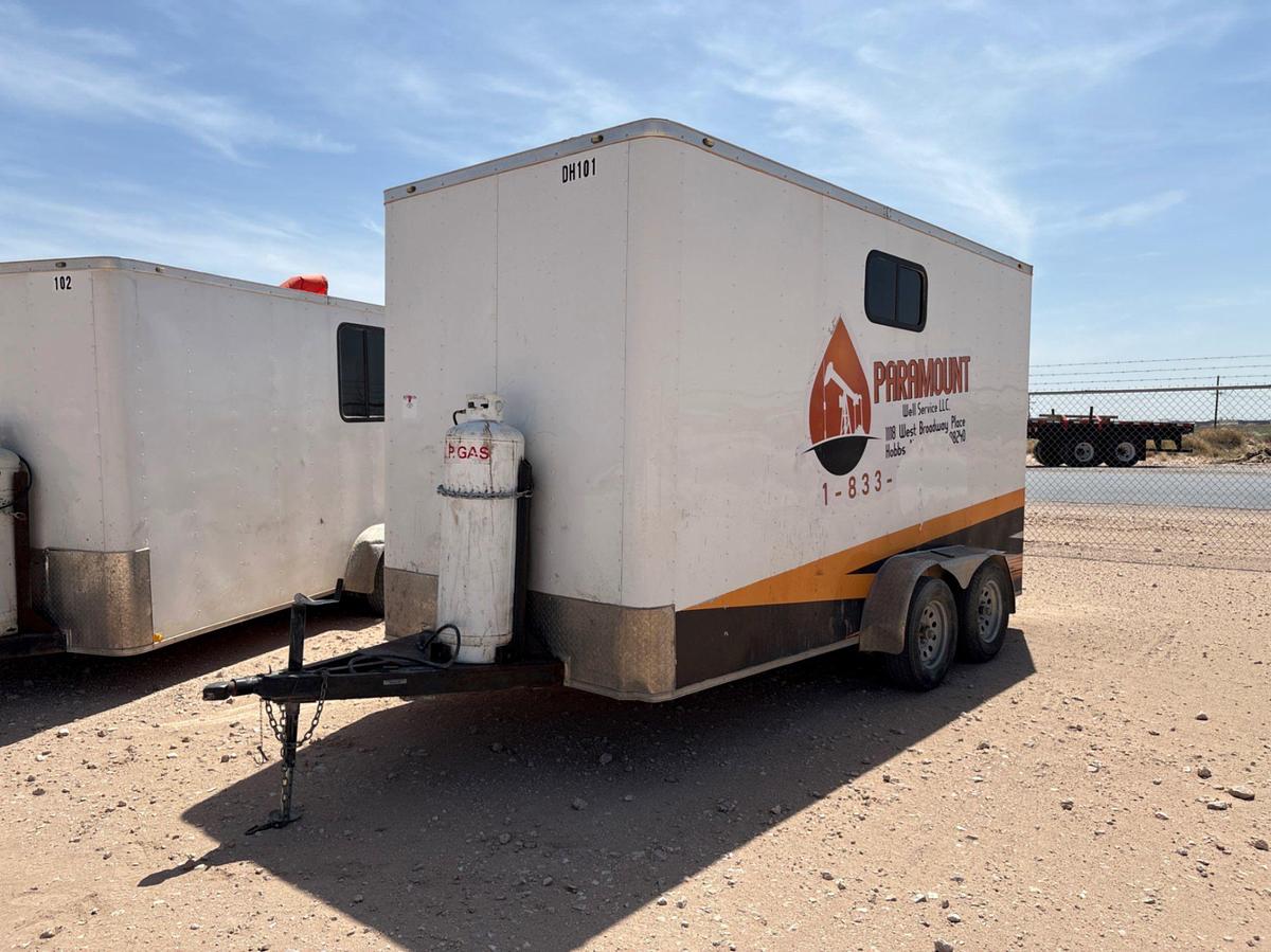 Used 2023 GRANDVIEW TRAILERS 14’ X 7’ T/A BUMPER PULL DOGHOUSE TRAILER