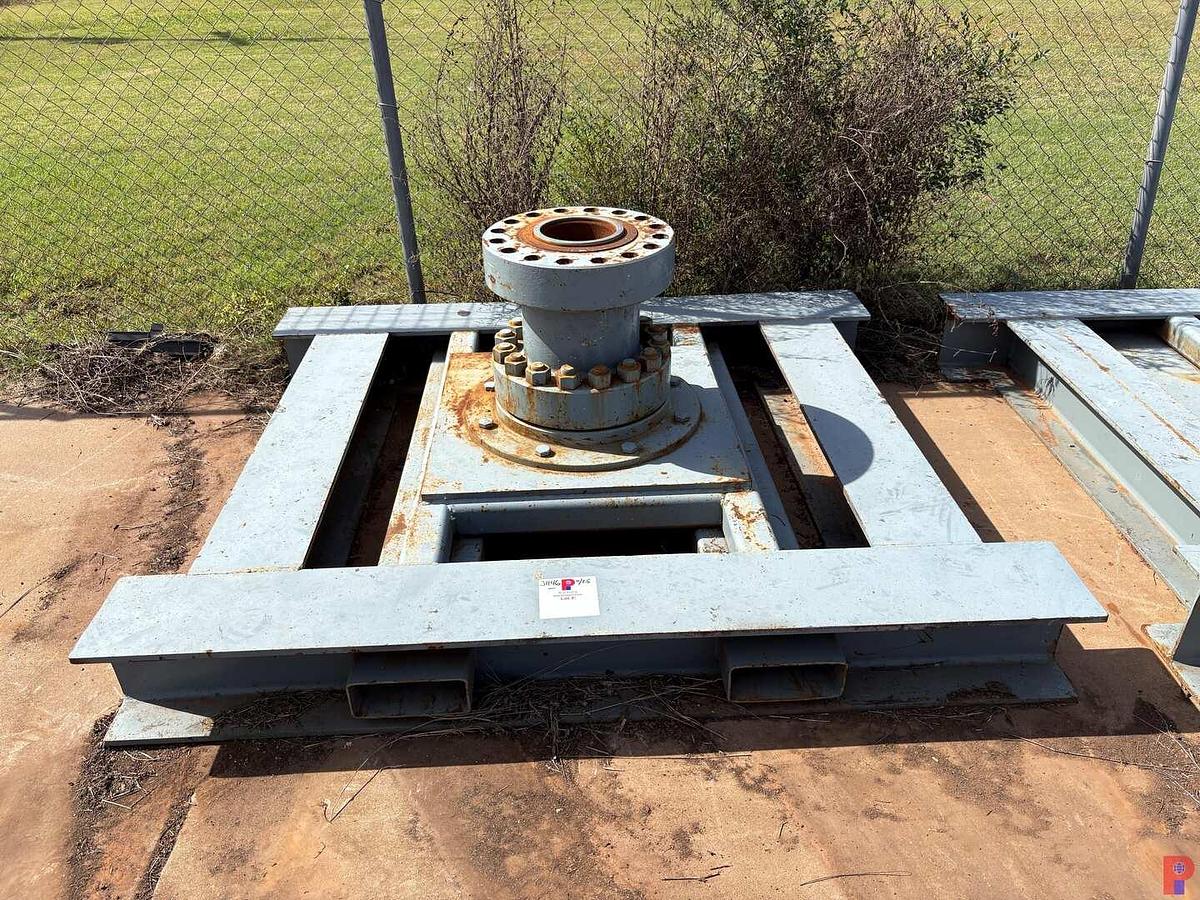 Used 7’ X 6’ FRAC TREE TRANSPORT SKID W/ FORKLIFT POCKETS
