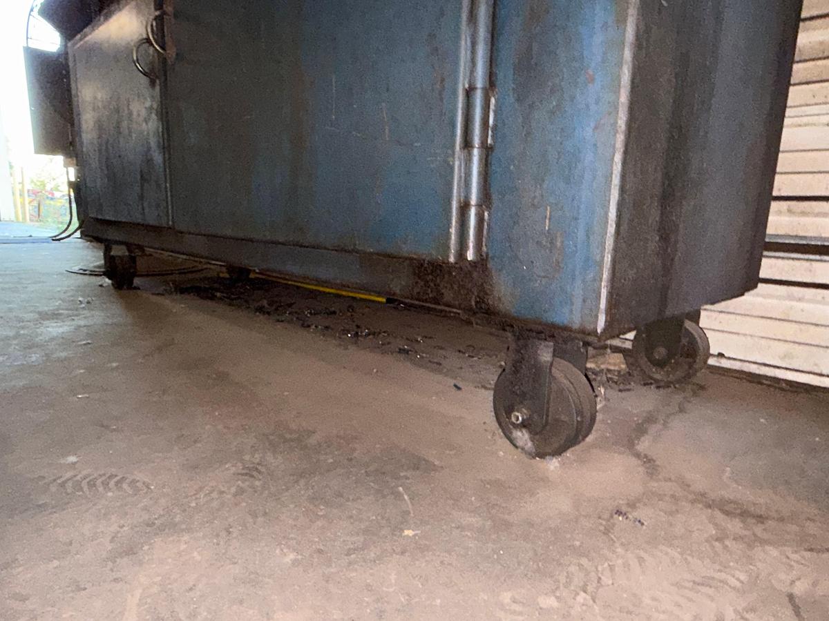 Used 8’x2.6’x3.6’ METAL ROLLING TOOL CABINET & WORK BENCH W/ LATHE TOLLING CONTENTS