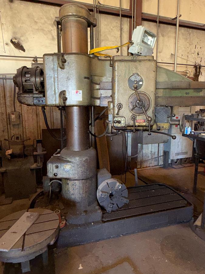 Used AMERICAN TOOL WORKS 4FT. 13” COL. RADIAL ARM DRILL PRESS