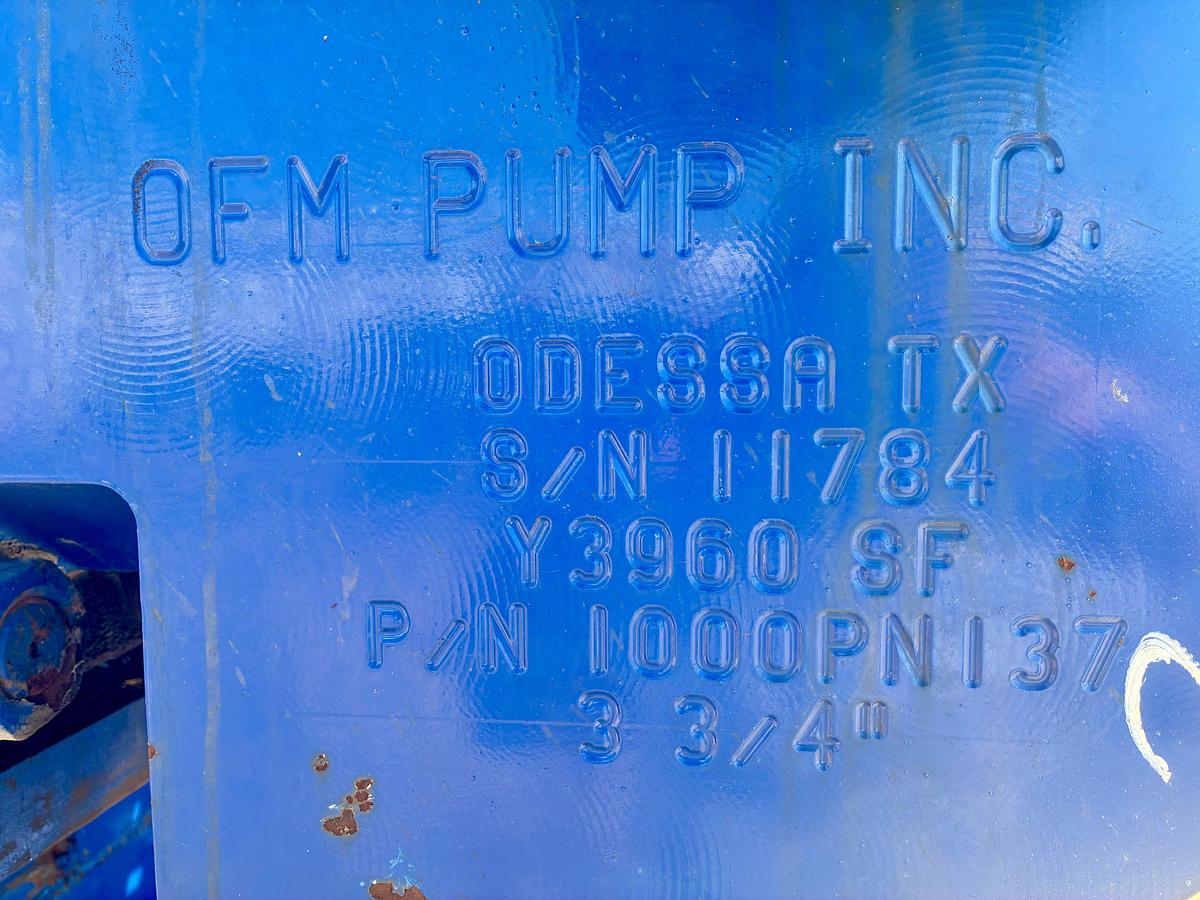 Used 1982 NABO OFM 600 PUMP TRAILER