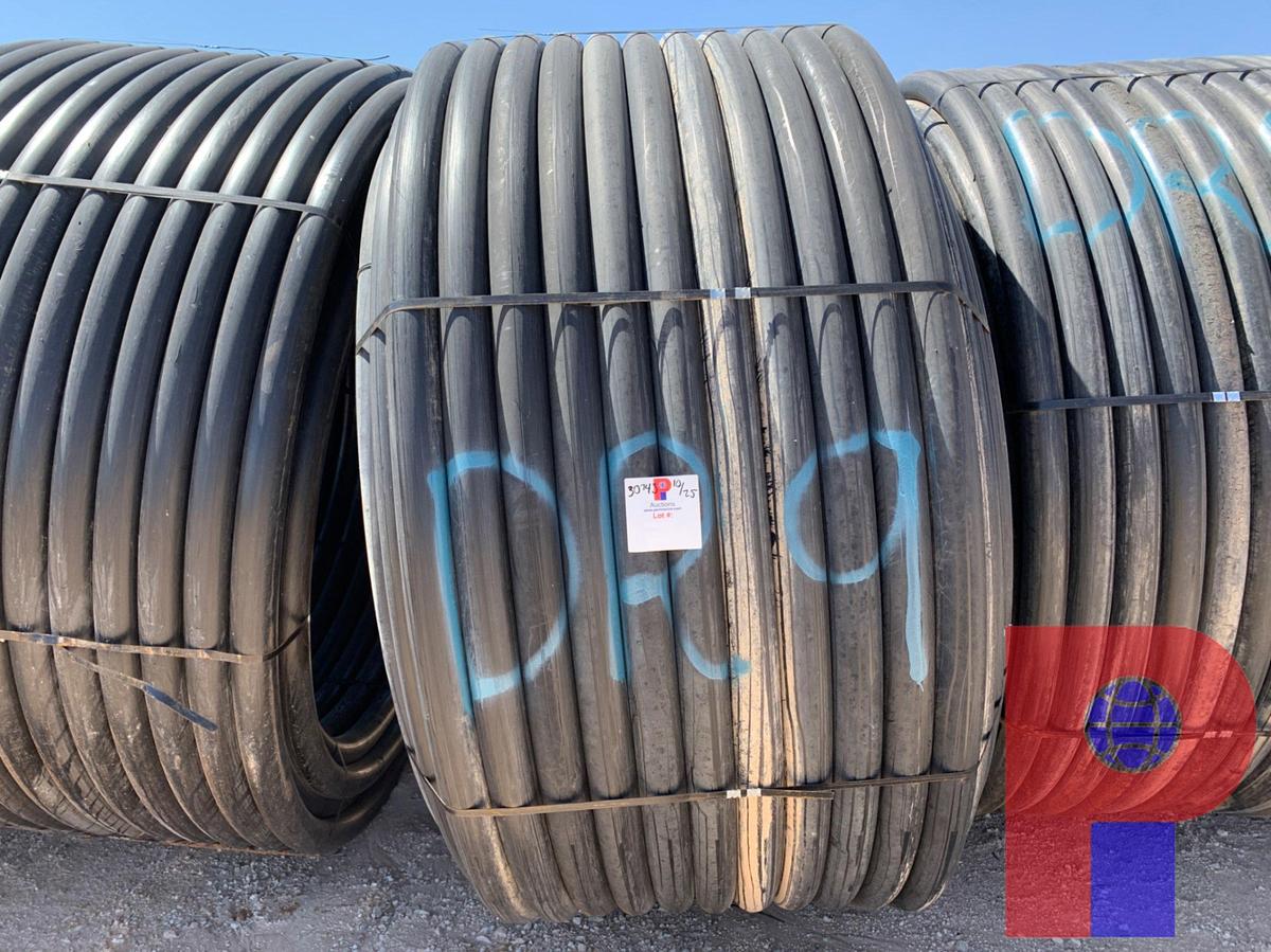 Used 1,000 FOOT ROLL OF 3” IPS DR9 POLY PIPE