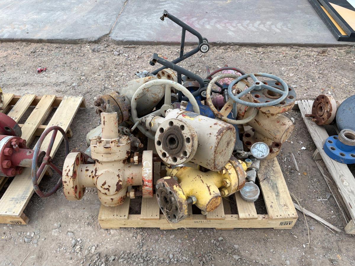 Used (5 pallets) assorted 5K gate valves & test flanges