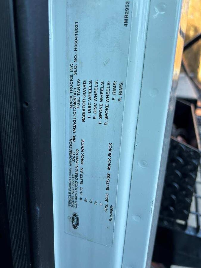 Used 2007 MACK CV713 50 TON T/A GIN POLE WINCH TRUCK 3-WINCHES