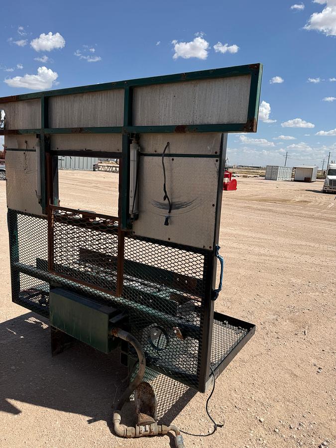 Used 7’W X 6’H HD STEEL HEADACHE RACK F/ WINCH, HYDRAULIC TANK, & VALVE