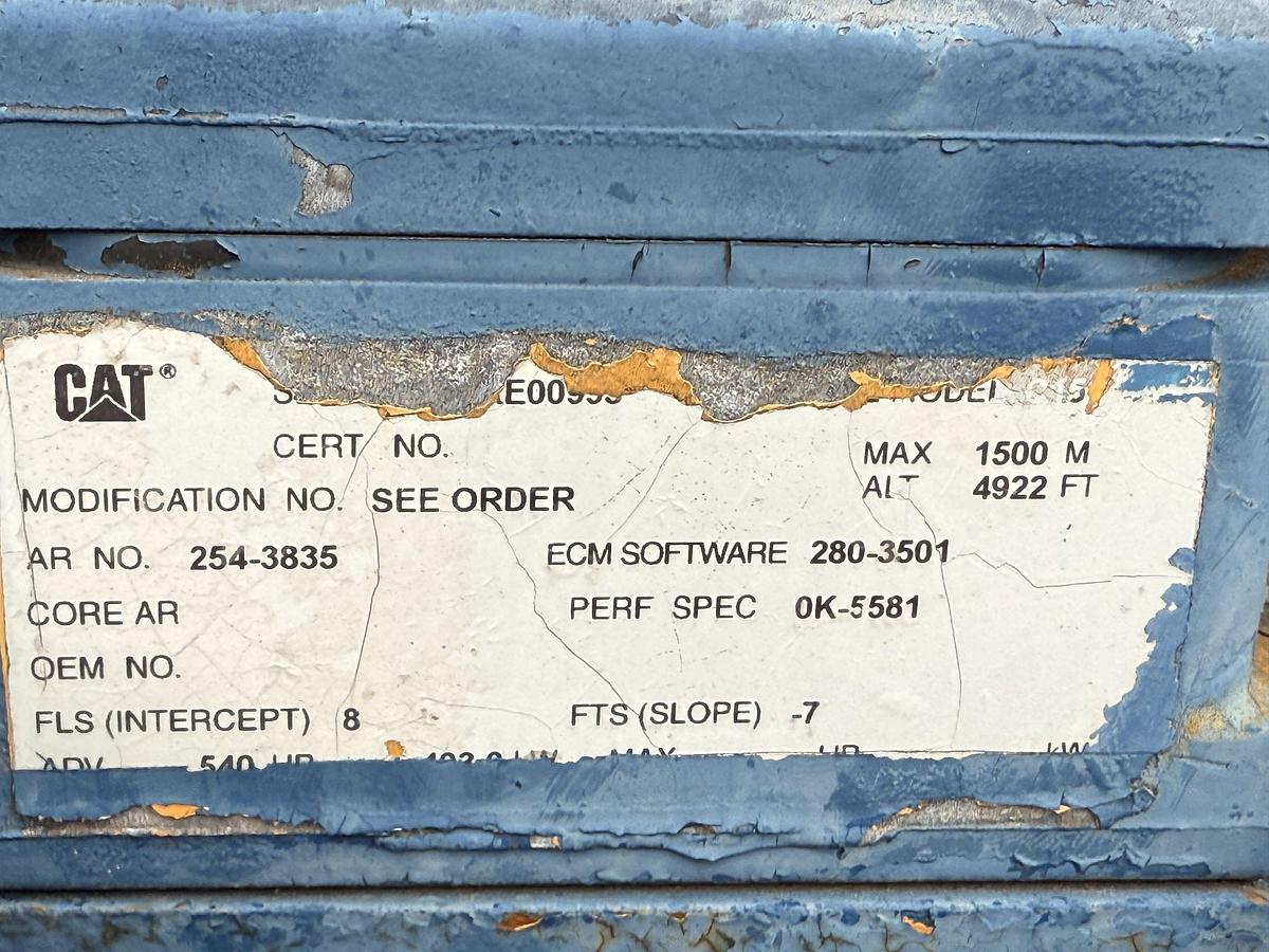 Used KERR T60WS 600 HP TRIPLEX WELL SERVICE PUMP SKIDDED P/B CATERPILLAR C15