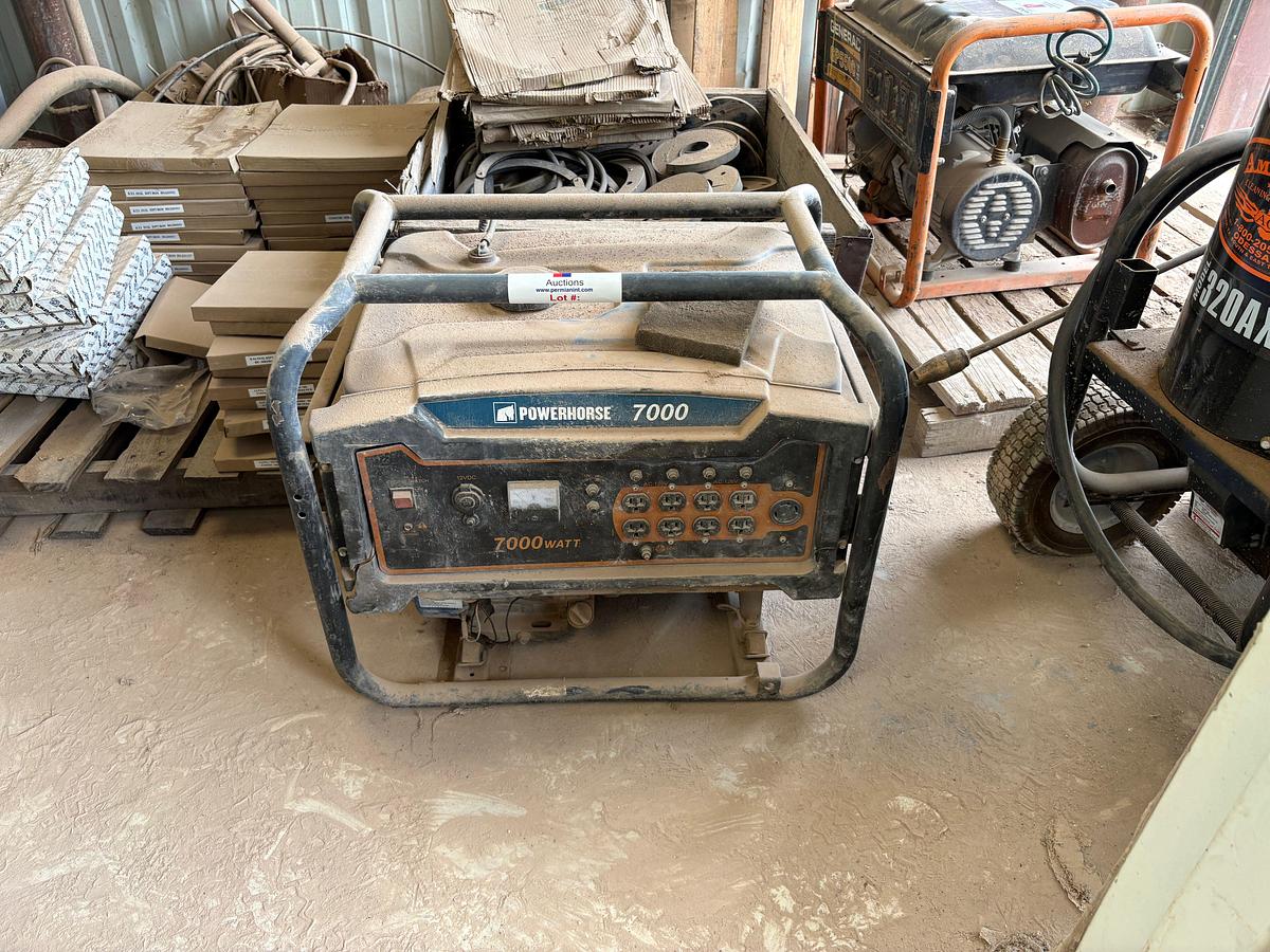 Used Generac gp5500 portable generator, powerhorse 7000 generator, & Alkota 320AX4 pressure washer