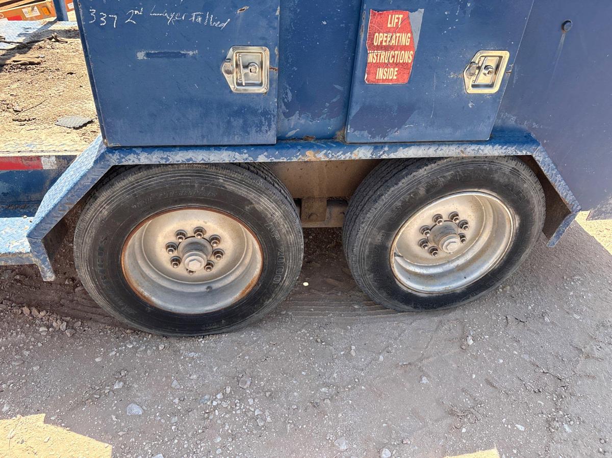 Used SHOPBUILT 12’ x 6’ t/a bumper pull BOP trailer