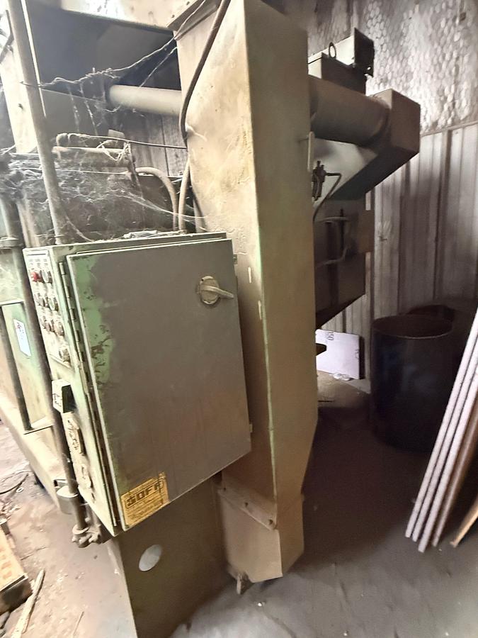 Used 5’W x 4’D x 4’H GEORGE FISCHER GOFF MEDIA BLASTER CABINET