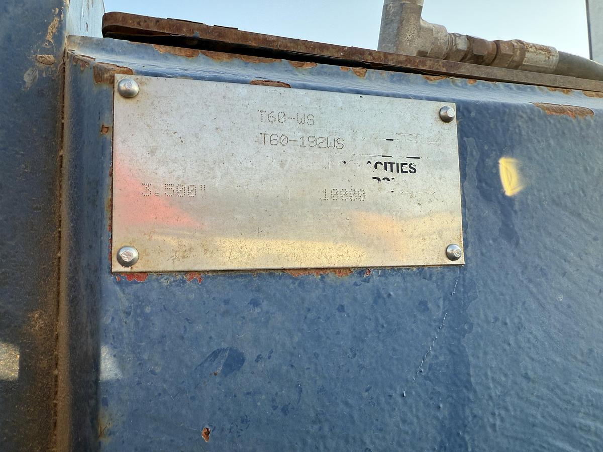 Used 2018 KERR T60 10K WP TRIPLEX WELL SERVICE PUMP P/B CATERPILLAR C18 630-HP, SKIDDED