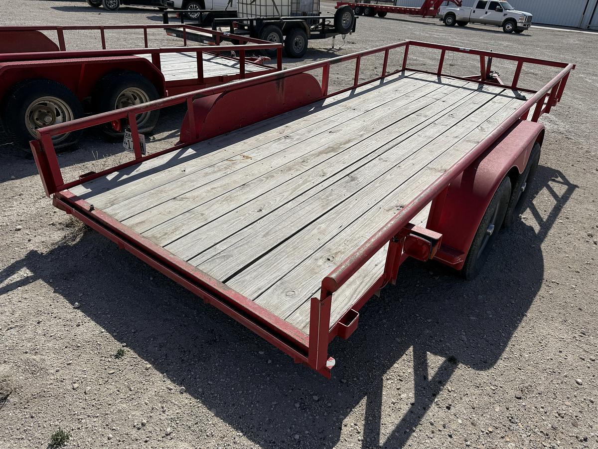 Used 2005 TEX MEX TRAILERS 16’ X 7’ T/A BUMPER PULL UTILITY TRAILER