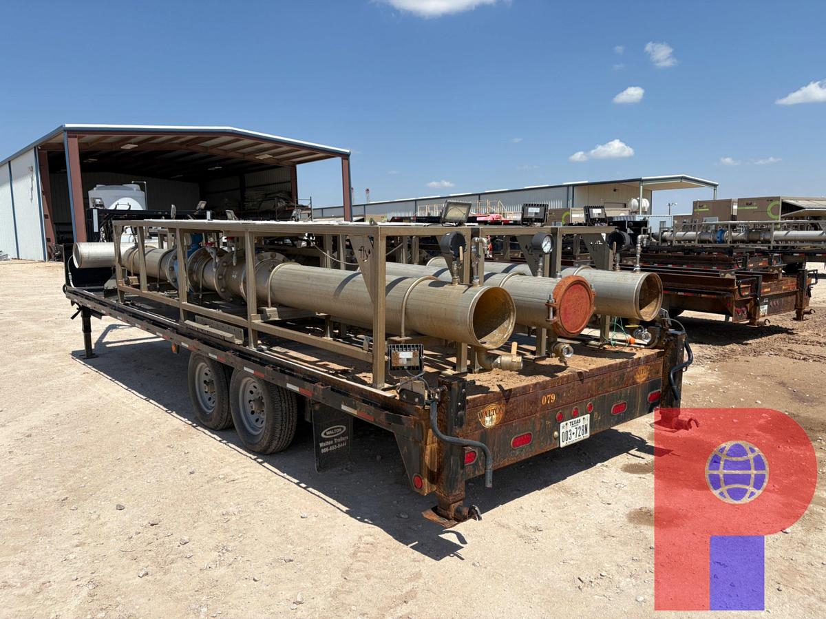 Used 2022 WALTON 24’ X 8’ T/A GOOSENECK WATER MISSLE TRAILER