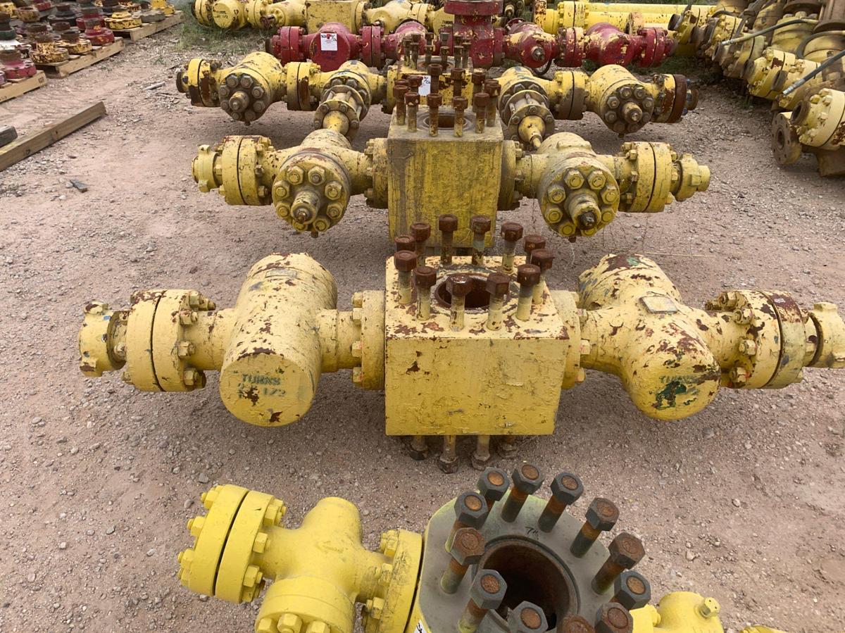 Used (8) 7” 10k Fluid Crosses w/(26) 4” 10k Gate Valves