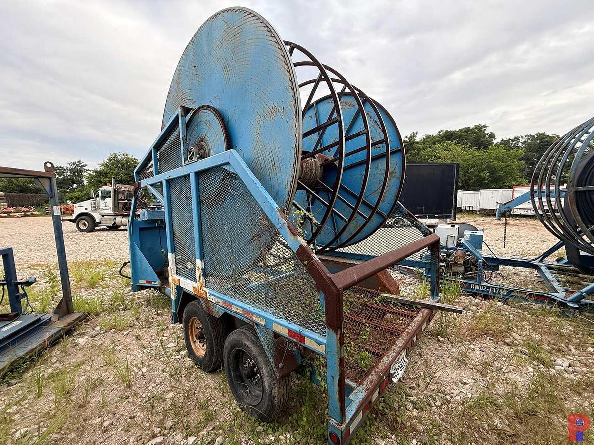 Used 2015 UNITED TRAILER 22’ X 102” T/A GOOSENECK HYDRAULIC REEL TRAILER