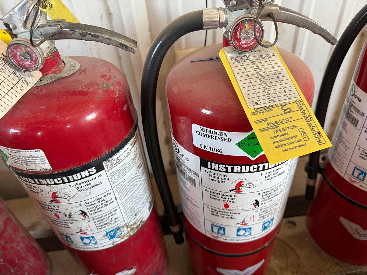 Used (5) UNUSED FIRE EXTINGUISHERS