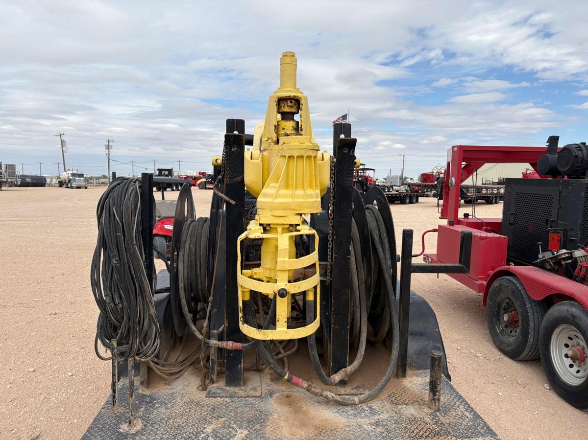 Used Bowen 2.5 85-ton power swivel unit mtd on t/a 2024 gooseneck trailer