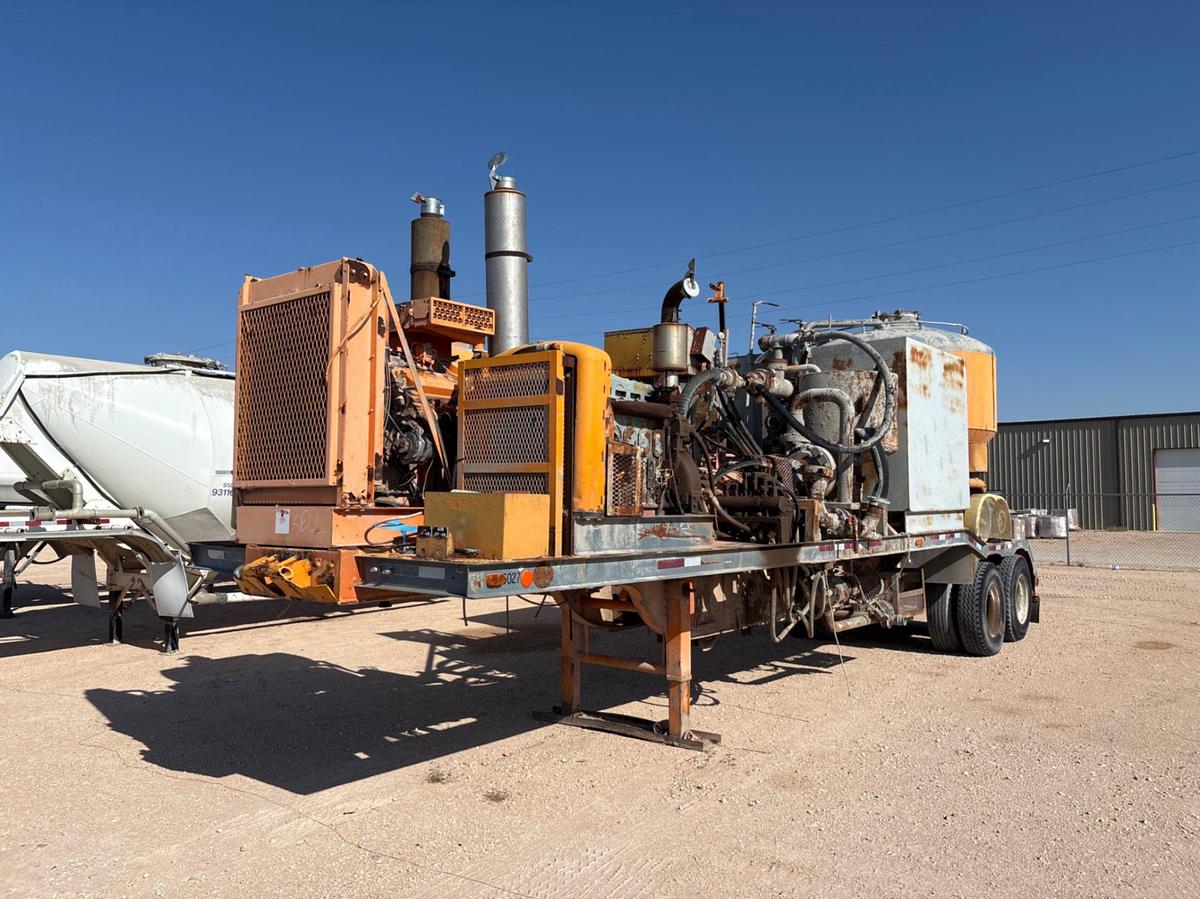 Used National Oilwell P17 T/A cement pump trailer
