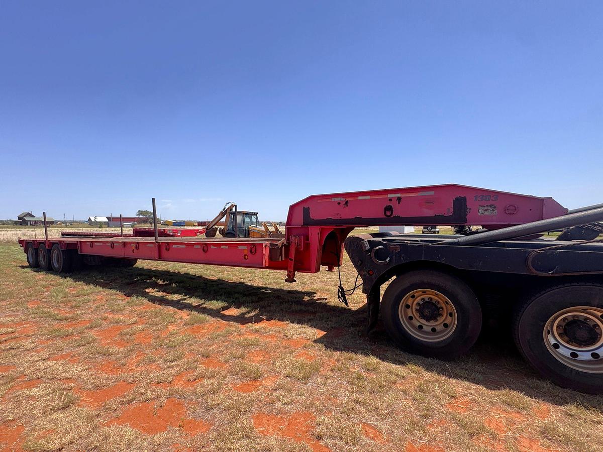 Used 2001 ATOKA 3 AXLE STIFF NECK OILFIELD LOWBOY TRAILER