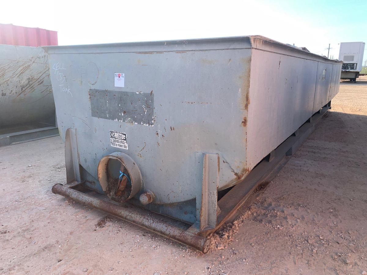 Used 35’L x 8’W x 8’T 398bbl Round Bottom Open Top Tank