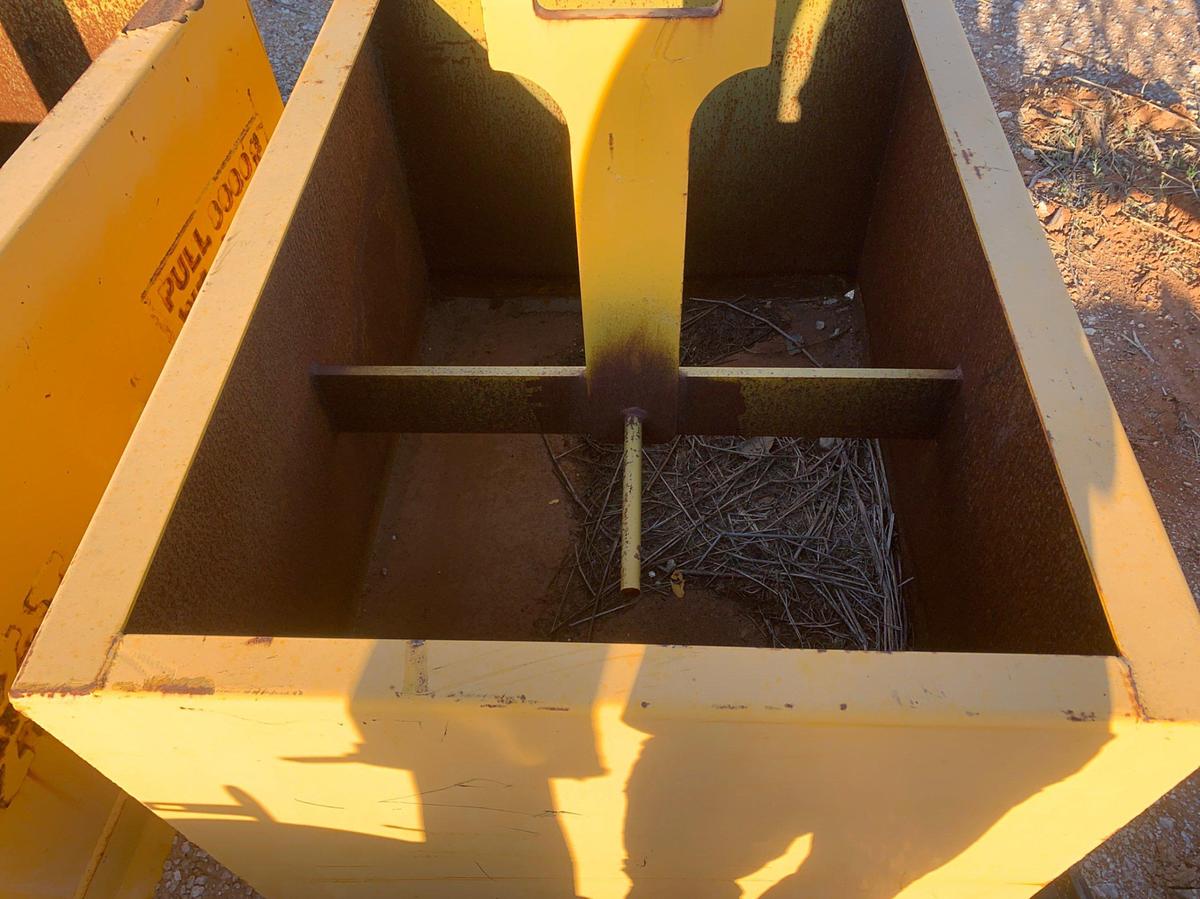 Used (2) 4’ L x 3’ W x 28” Concrete Mixing Bins
