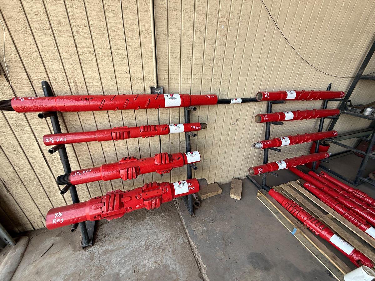 Used 10’L X 1.4’W x 4.4’H LEAN TO TOOL RACK