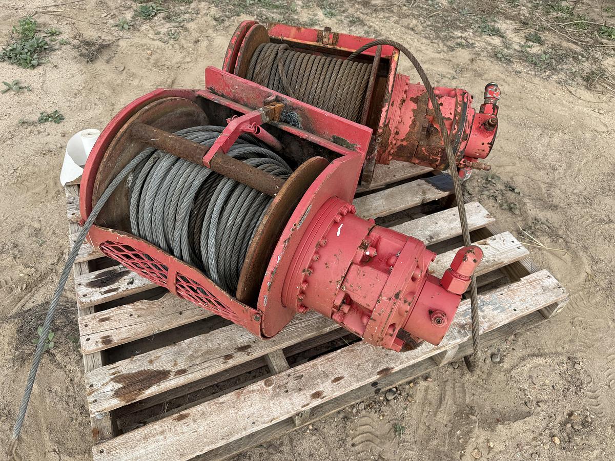 Used (2) HYDRAULIC 8K LBS AUXILIARY WINCHES