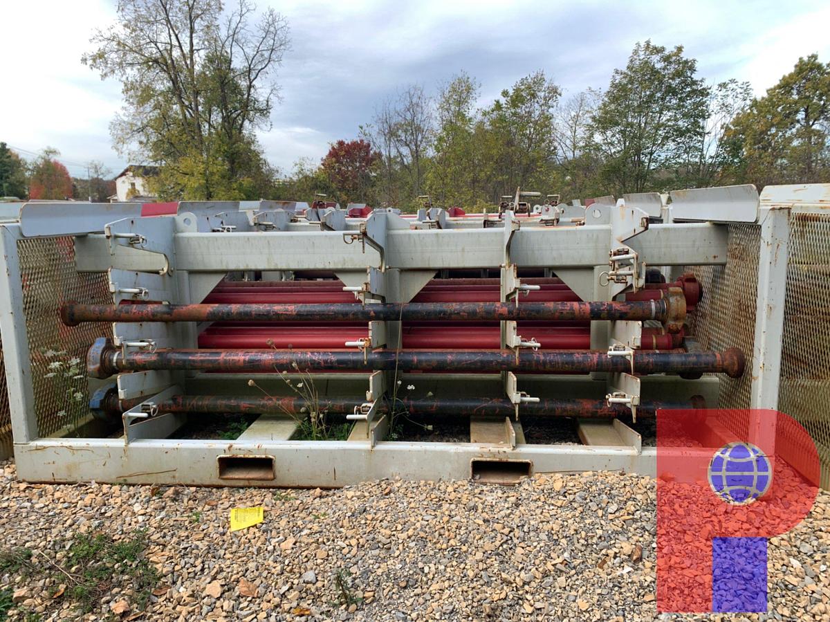 Used (16X$) 10’ JTS. OF 3” FIG 1502 15K WP FLOW IRON ON TRANSPORT RACK