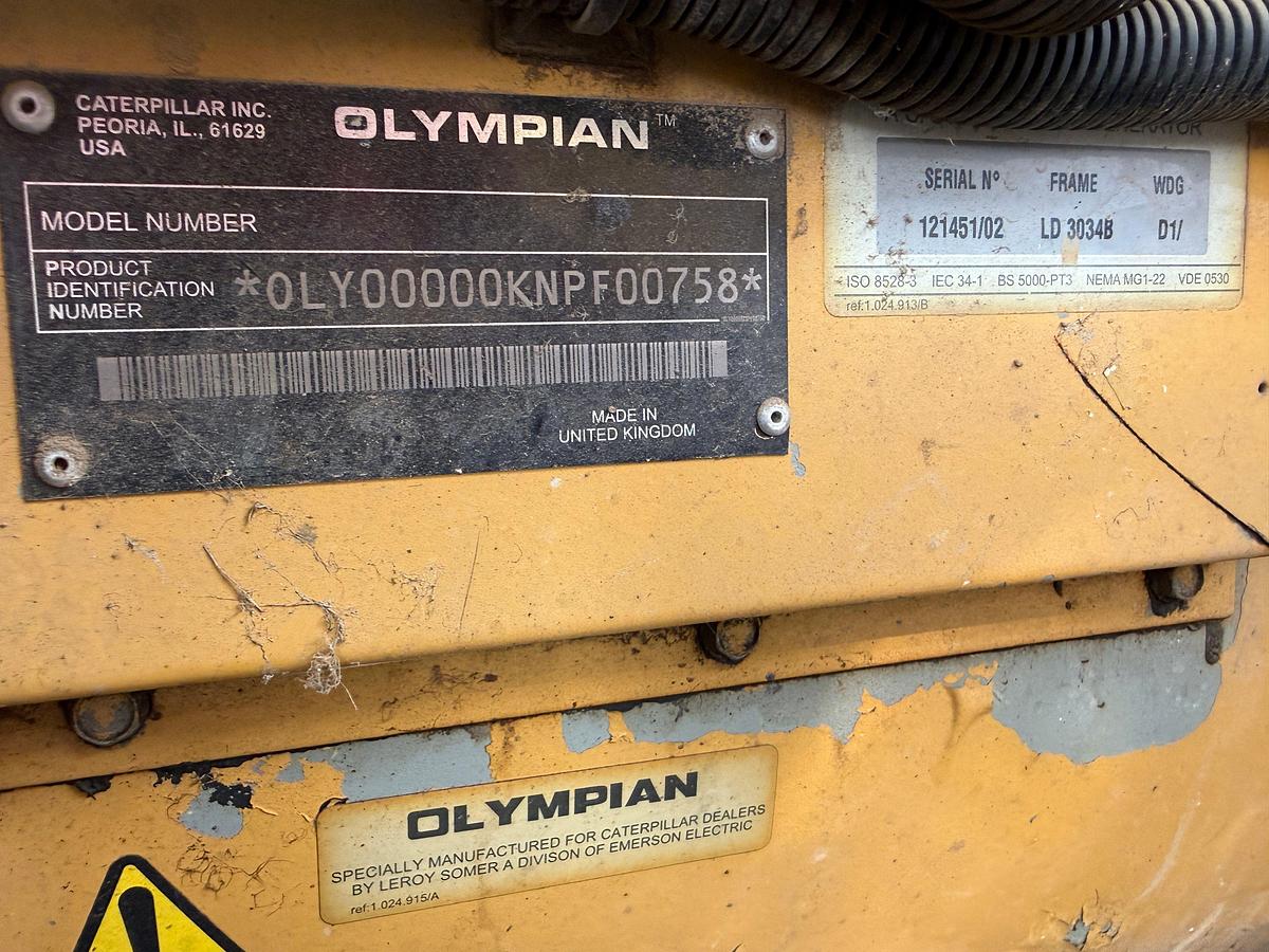 Used CATERPILLAR QX60 60-KW GENERATOR SET P/B PERKINS