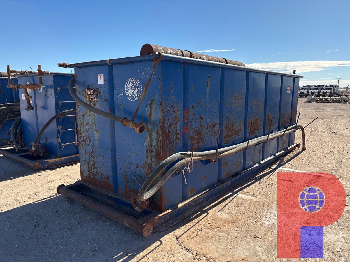 Used 18’ x 6’ x 6’ open top fluid tank